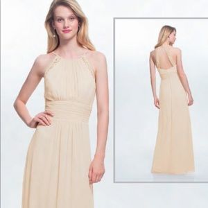 Bill Levkoff bridesmaid dress in WINE, unaltered